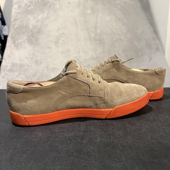 Cole Haan Air Jasper Shoes Mens 10 Tan Suede Oxford Orange Sole Casual Low Top main image 4